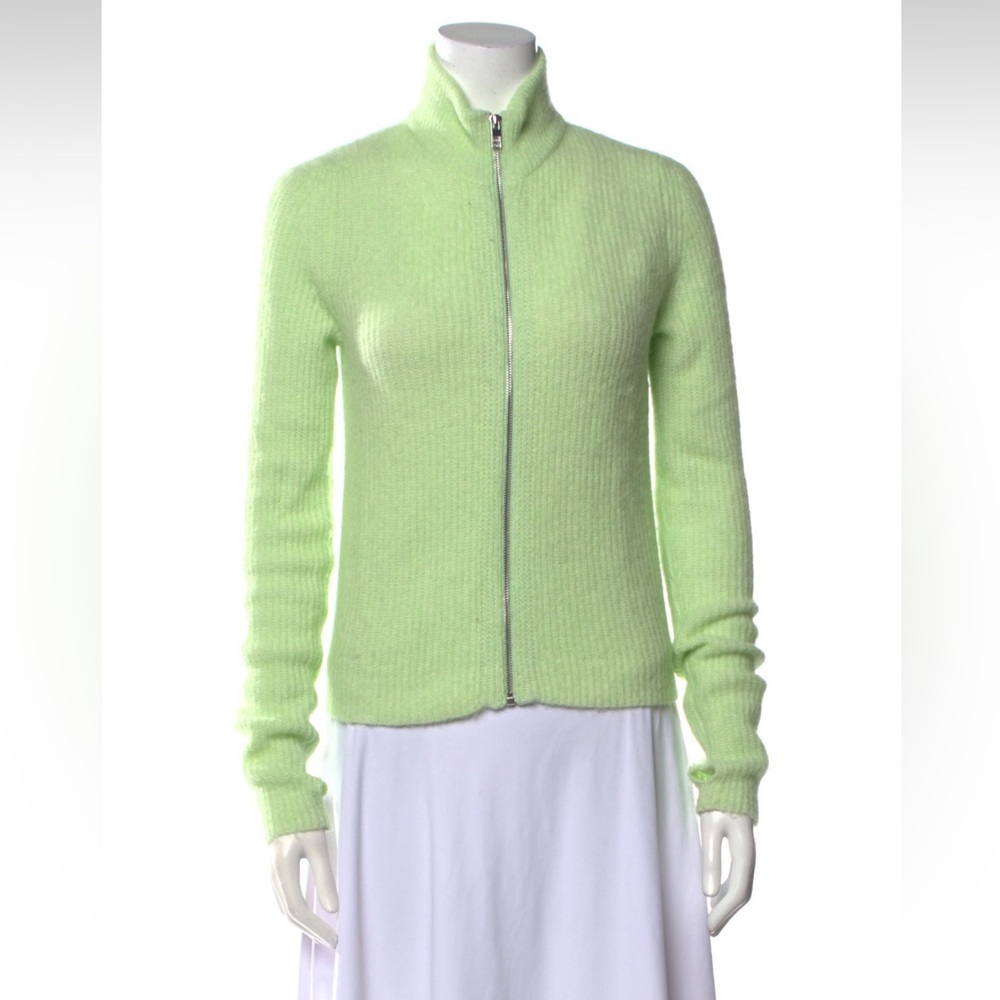 Ganni soft knit zip sweater